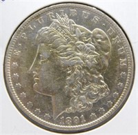 1891-O Morgan Silver Dollar.