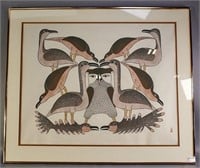 'Owl Surrounded' Print by Kenojuak Ashevak