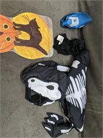 Halloween lot, dog costume, avengers mask and