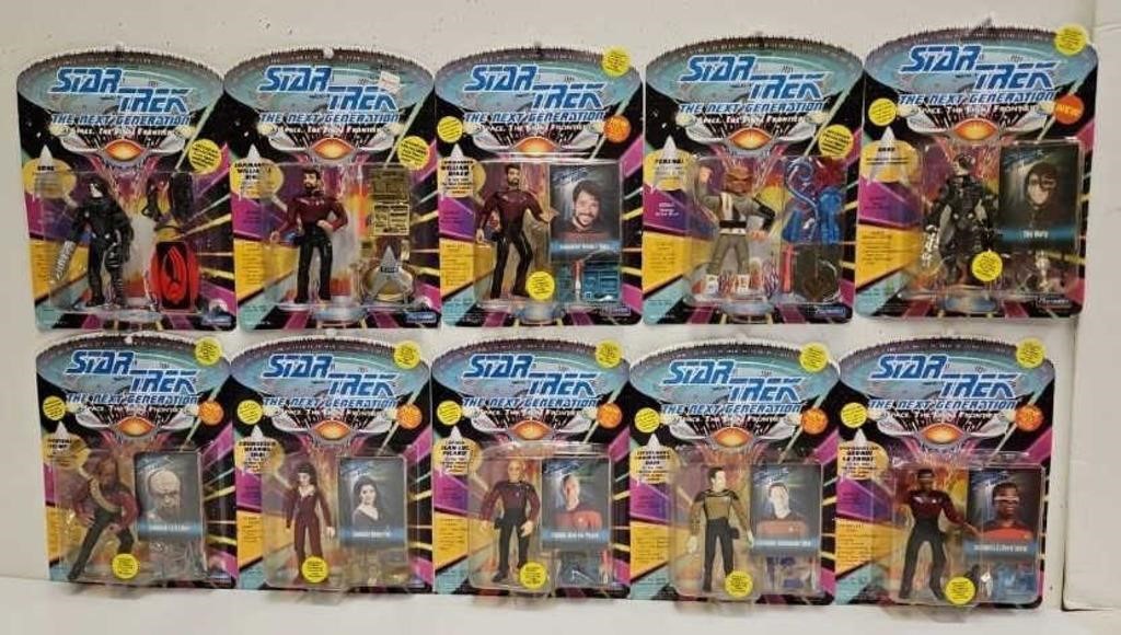 (10) Star Trek The Next Generation Action Figures