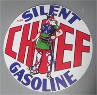7.75" Silent gasoline sign.