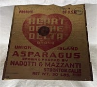 Asparagus Nadotti & Mazzanti Wooden Crate