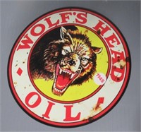 7.75" Wolf's Head sign.
