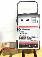 Schumacher Battery Charger & Vtg Reflector Flare