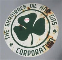 7.75" Shamrock oil sign.