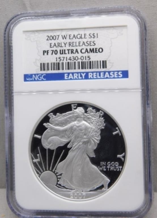 2007 W ASE Proof 70 Ultra Cameo NGC.