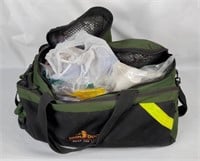 Bag Of Medical Supplies & Oxygen Tanks