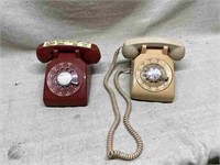 2 Rotary Land Line Telephones
