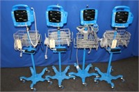 GE V100 Lot of 4 Patient Monitors w/ BP, SpO2 & Te