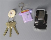 (2) Vintage lighters, Buick key chain etc.