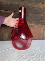 Beautiful Red Glass Vase Home Decor