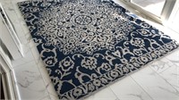 Santa Monica Navy Area Rug At Home 6 x 9 (some