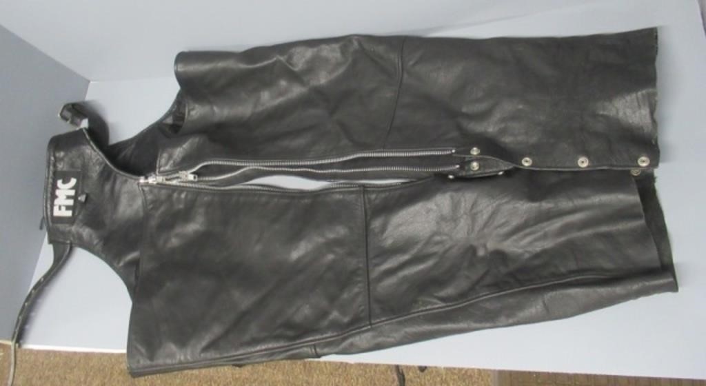 FMC 100% leather chaps, only worn one time, like