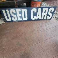 Vintage Metal "Used Cars" Sign