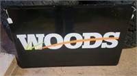 Woods Metal Advertising Sign