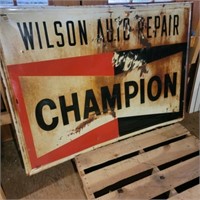 Large Champion Sparkplug Sign