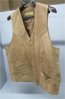 Hudson leather genuine leather vest, 3X,