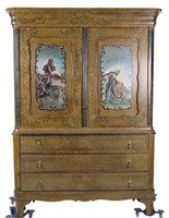 GERMANIC HAND PAINTED CABINET