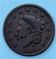 1833 Liberty Head Large Cent