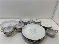 Wentworth china. Serenada pattern. Cups, dishes,