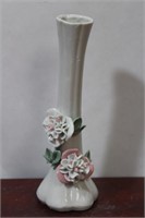 A Small Ceramic Rose Stem Vase