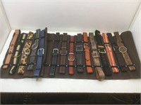 15 new hand crafted sample belts in roll up
