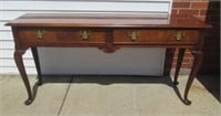 Sofa table. Measures 27.5" H x 57.5" W.
