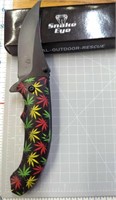 Snake eye marijuana pocket knife
