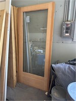 For door with glass panel