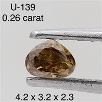 $400  Rare Fancy Natural Color Diamond(0.26ct)
