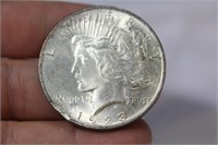A 1923 Peace Silver Dollar