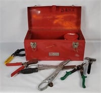 Malco Metal Tool Box W/ Tools