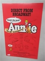 20th Anniversary of Annie Broadway Poster Signed