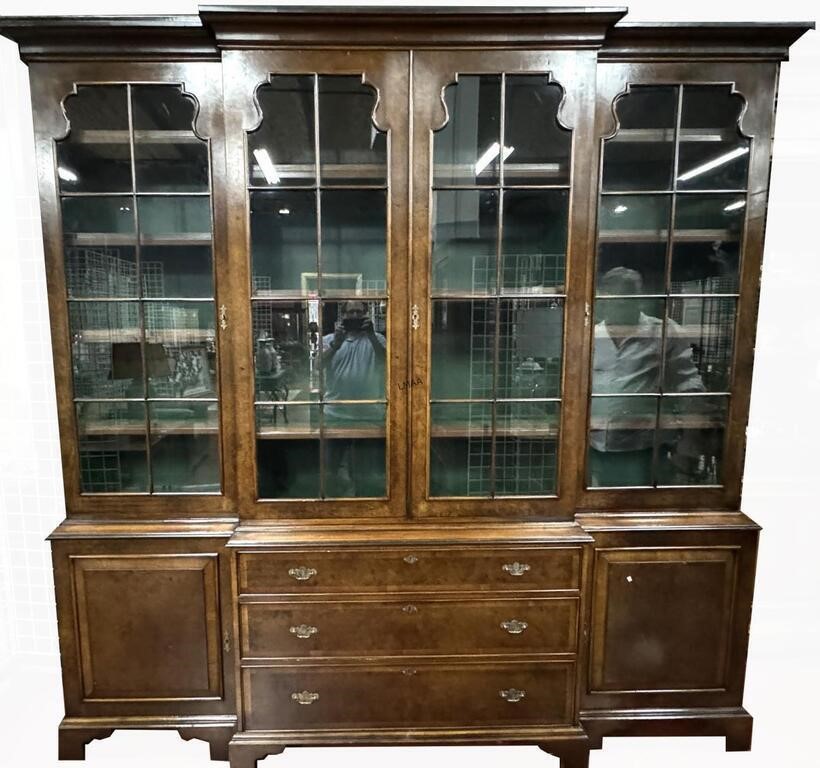 LARGE ENGLISH MAHOGANY BOOKCASE