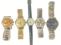 (5) Vintage Men’s Wrist Watches