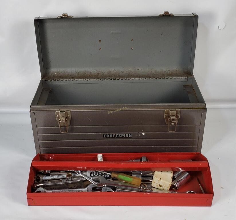 Craftsman Tool Box W/ Wrenches Etc.