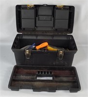 Plastic Tool Box W/ Some Tools