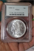 PCGS Graded 1884-O Morgan Silver Dollar