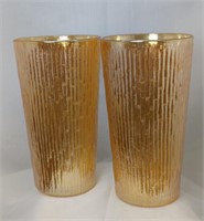 Vintage Jeannette Tree Bark Pattern Glass