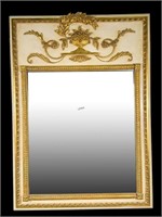 VINTAGE FRENCH GILDED TRUMEAU MIRROR