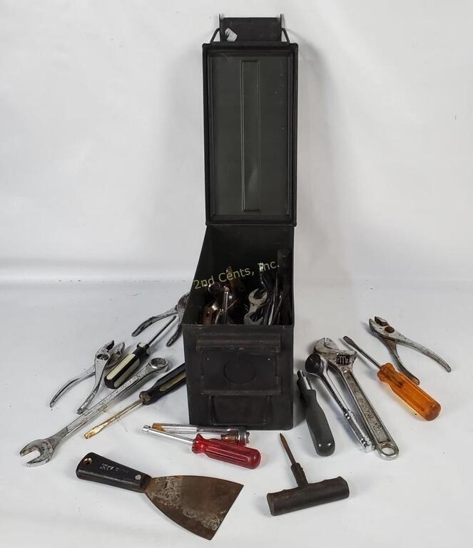 Metal Ammo Case W/ Misc. Tools
