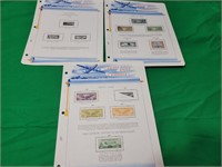 United States Airmails - (3) Sheets