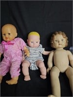 Lot of 3 vintage Baby Dolls. Especially Yours,