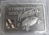 Street Rod Nationals 1985 Annual Belt Buckle.