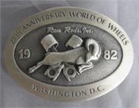 25th Anniversary World of Wheels 1982 Belt Buckle