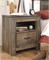 Ashley Signature Trinell Rustic Nightstand