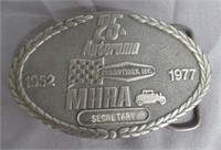 25th Auto Rama "Secretary" 1952-1997 Belt Buckle.