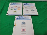 United States Airmails - (3) Sheets
