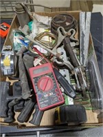 TRAY- MISC HAND TOOLS, TESTER, TAPES, MISC