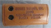 Vintage Dundee Motors Inc. Ford Key Chain Leather